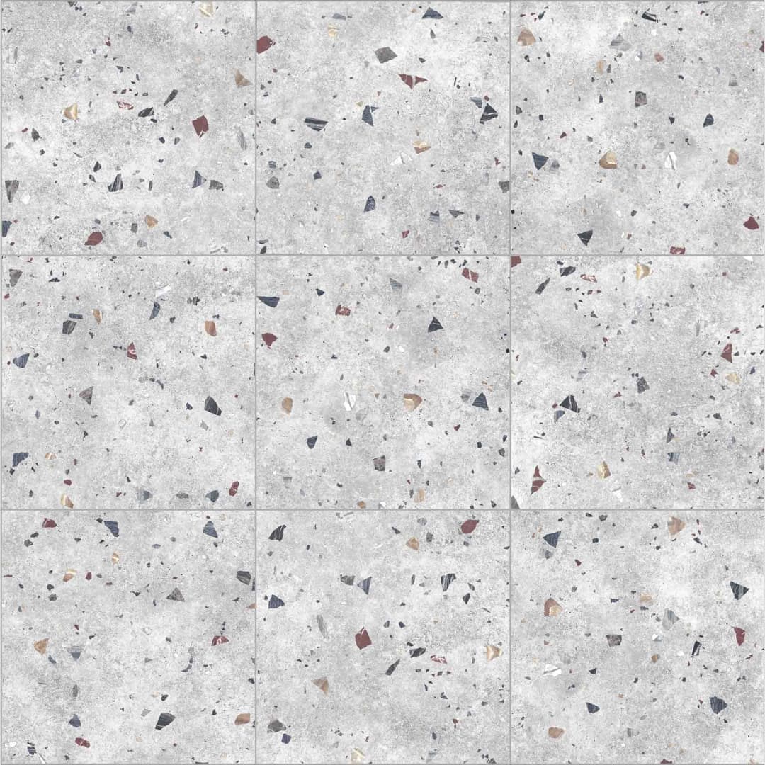 Porcelanato Sonar Silver Gris Claro Mate 66x66 cm