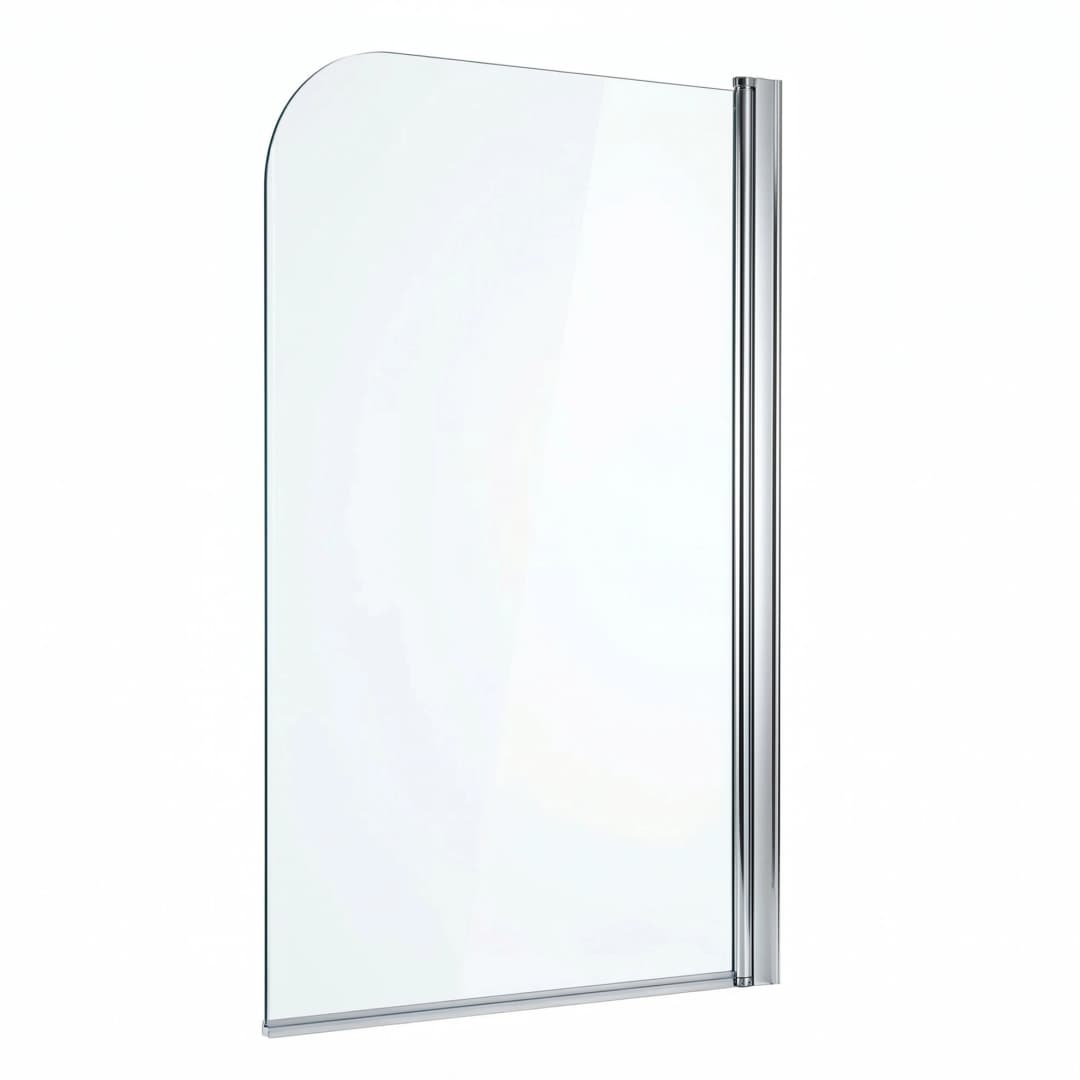 Mampara Ducha Tina Style Abatible Vidro Templado Ángulo Curvo 900x1400 mm