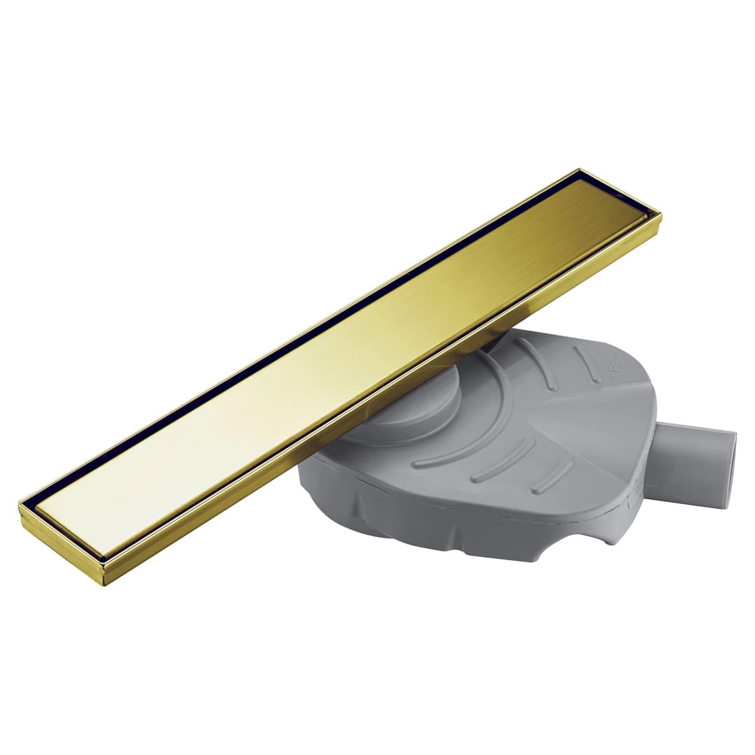 Desagüe de Ducha en Obra Infloor Line Tipo Canaleta Ducha en Obra Dorado 800 mm