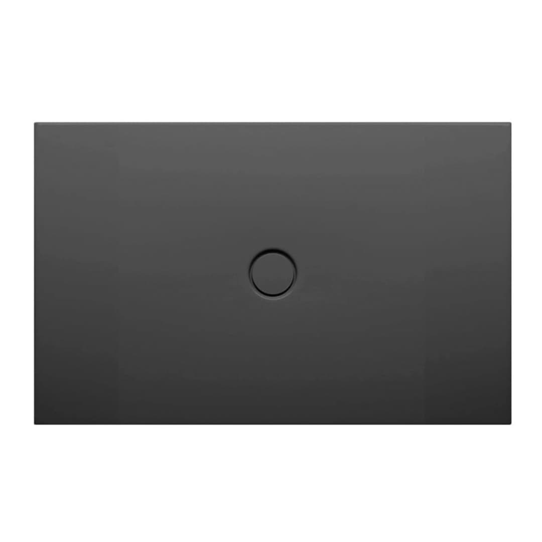 Receptáculo Vitrificado con Soporte BetteFloor Negro Mate 1400x800x35mm