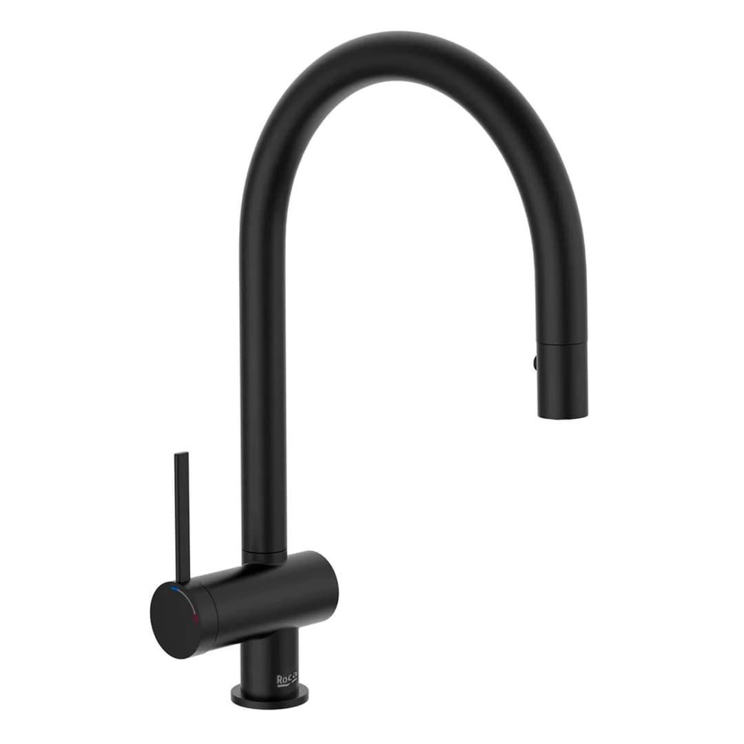 Grifería Cocina Ona Caño Extraíble 2 Jet A5A811Fnb0 Negro Mate