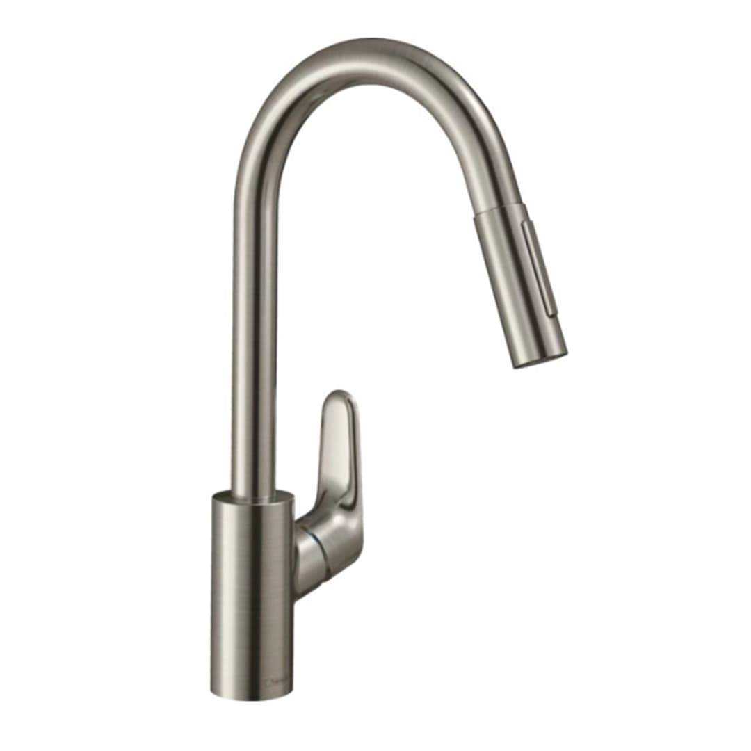 Grifería Cocina Focus M41 Caño Extraíble 2 Jet 31815800 Acero Inoxidable