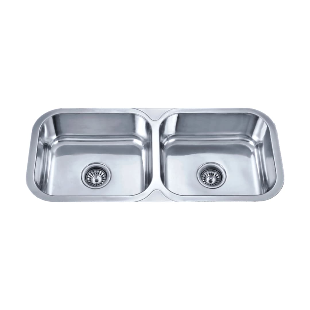 Lavaplatos Bronx 2 Cubetas Acero 380x890x170 mm