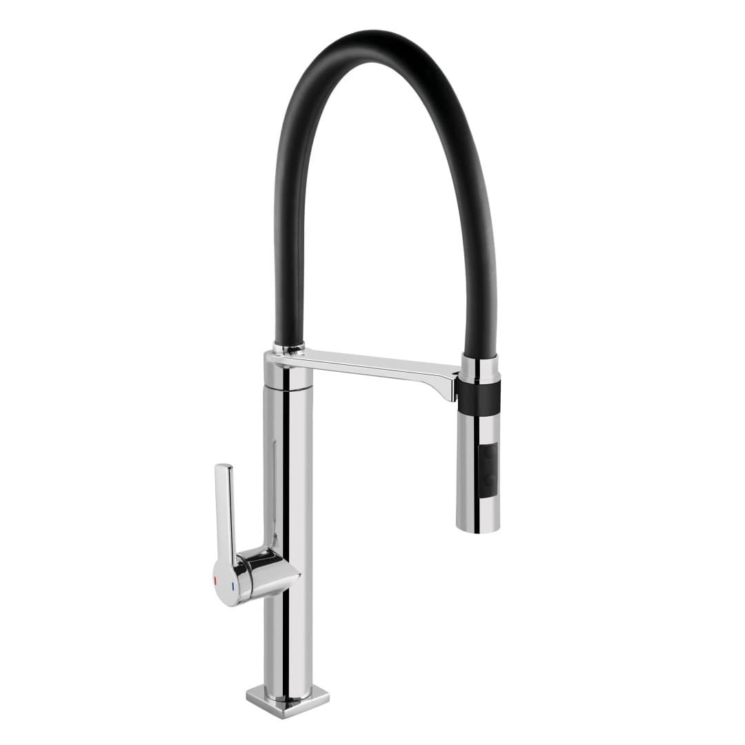 Grifería Cocina Doc Extraíble Caño Flexible 2 Jet 695757 Cromada