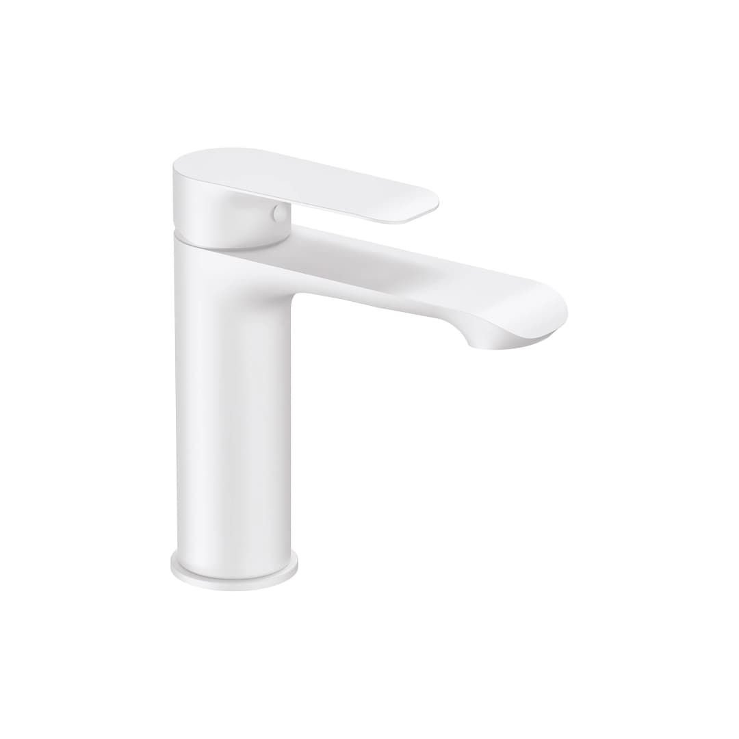 Grifería Lavamanos Urban Baja 9 cm Blanco Mate