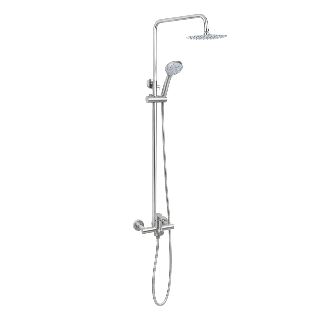 Columna Ducha New Home Brushed 20 cm con Grifería Expuesta