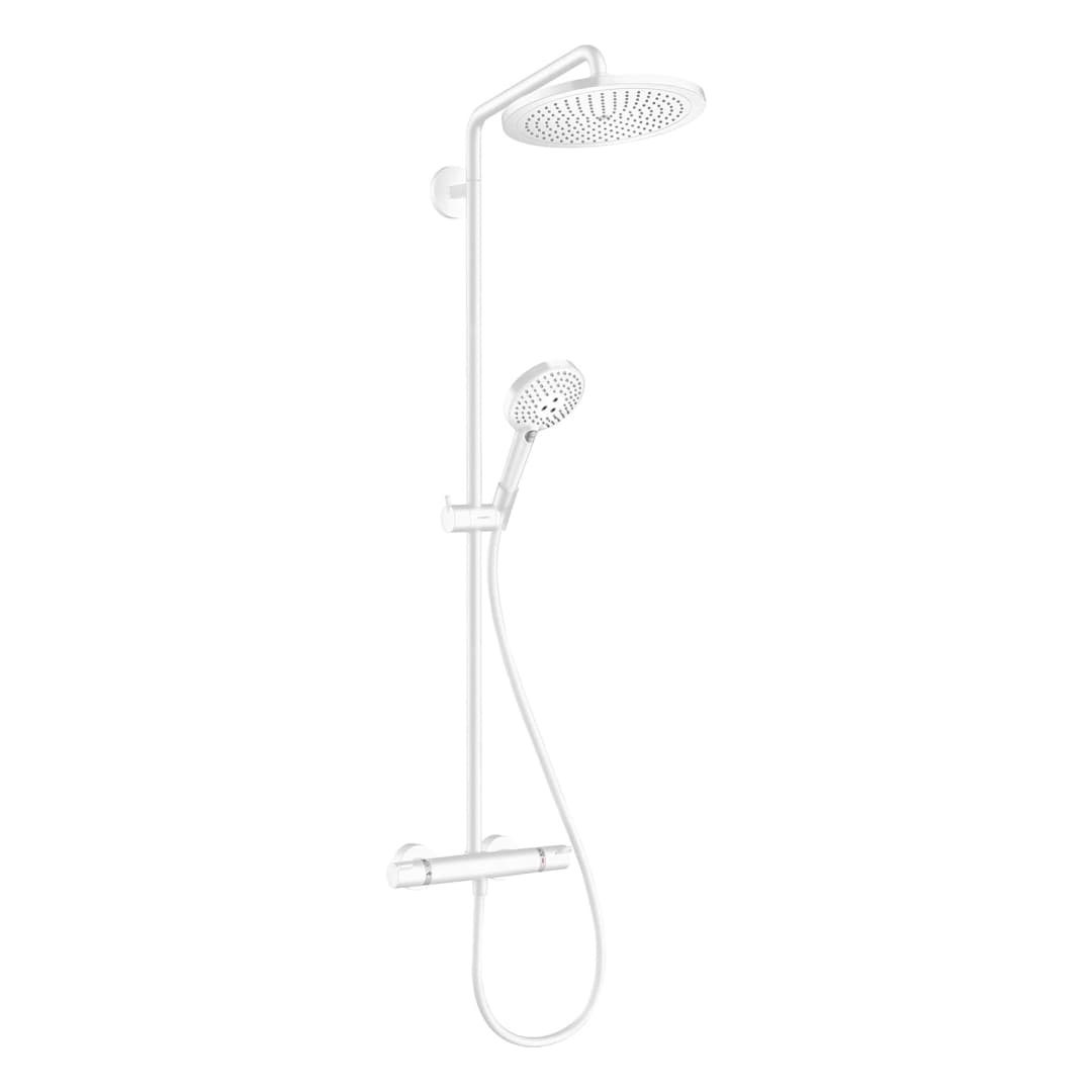 Columna Ducha Croma Select S 28 Cm con Termostato 26890700 Blanco Mate
