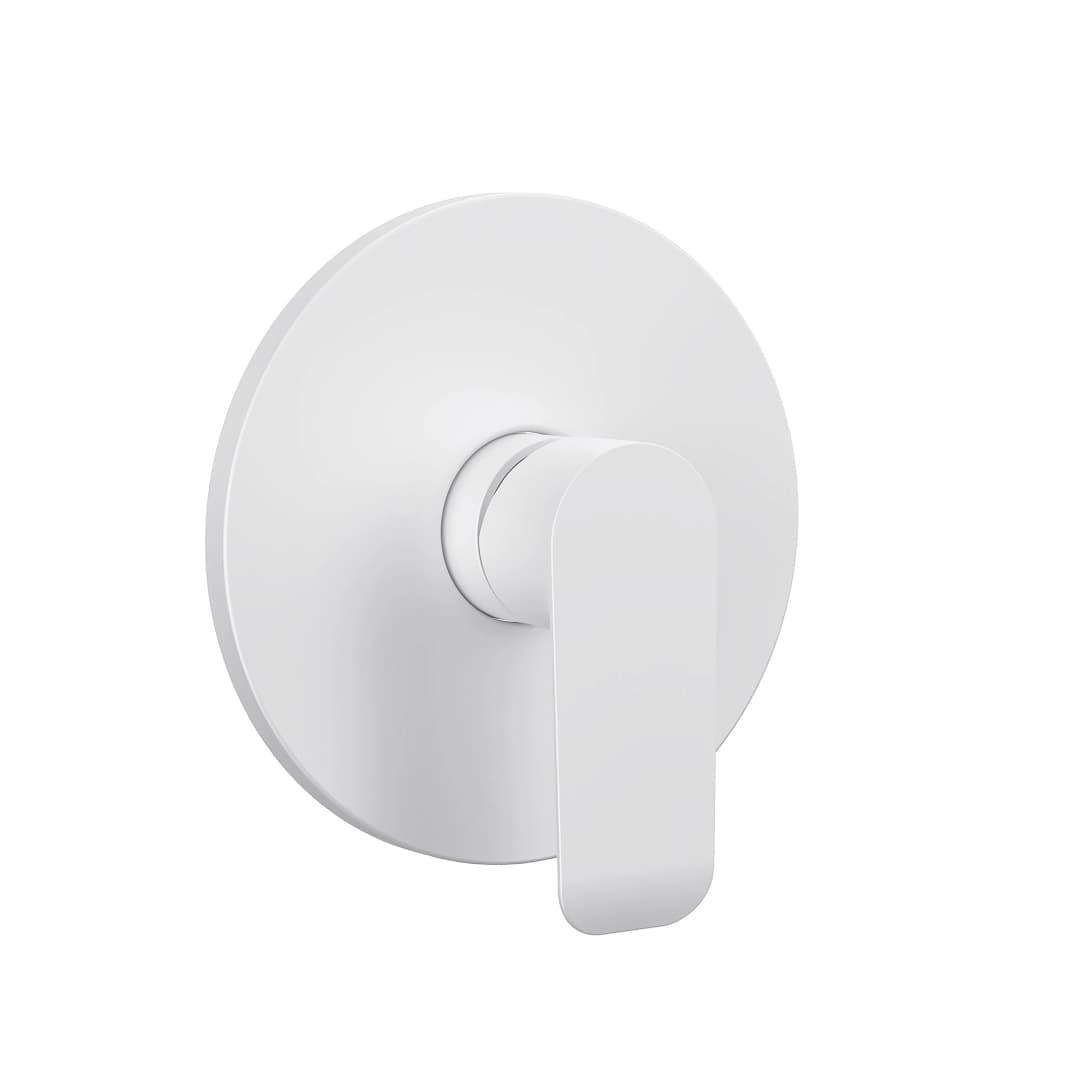 Mezclador Ducha Urban Empotrado 1 Vía Blanco Mate