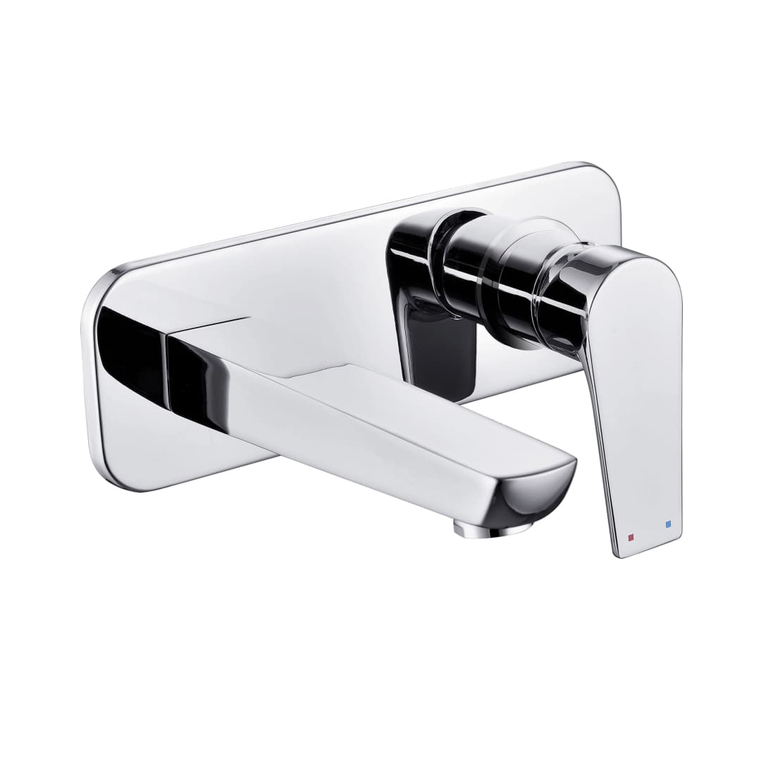 Grifería Lavamanos Keops Baja Muro 16 cm Cromada