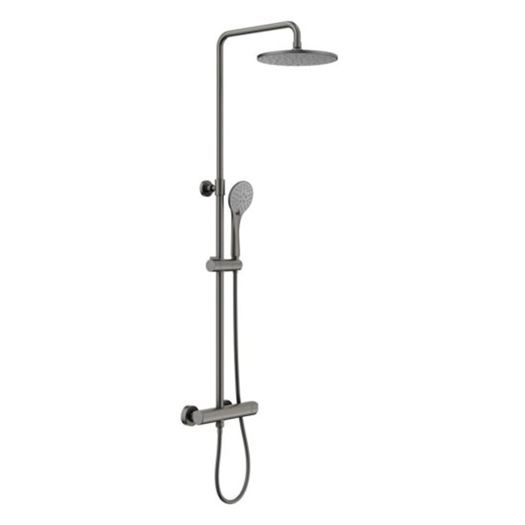 Columna Ducha Kloe 23 cm Gun Grey