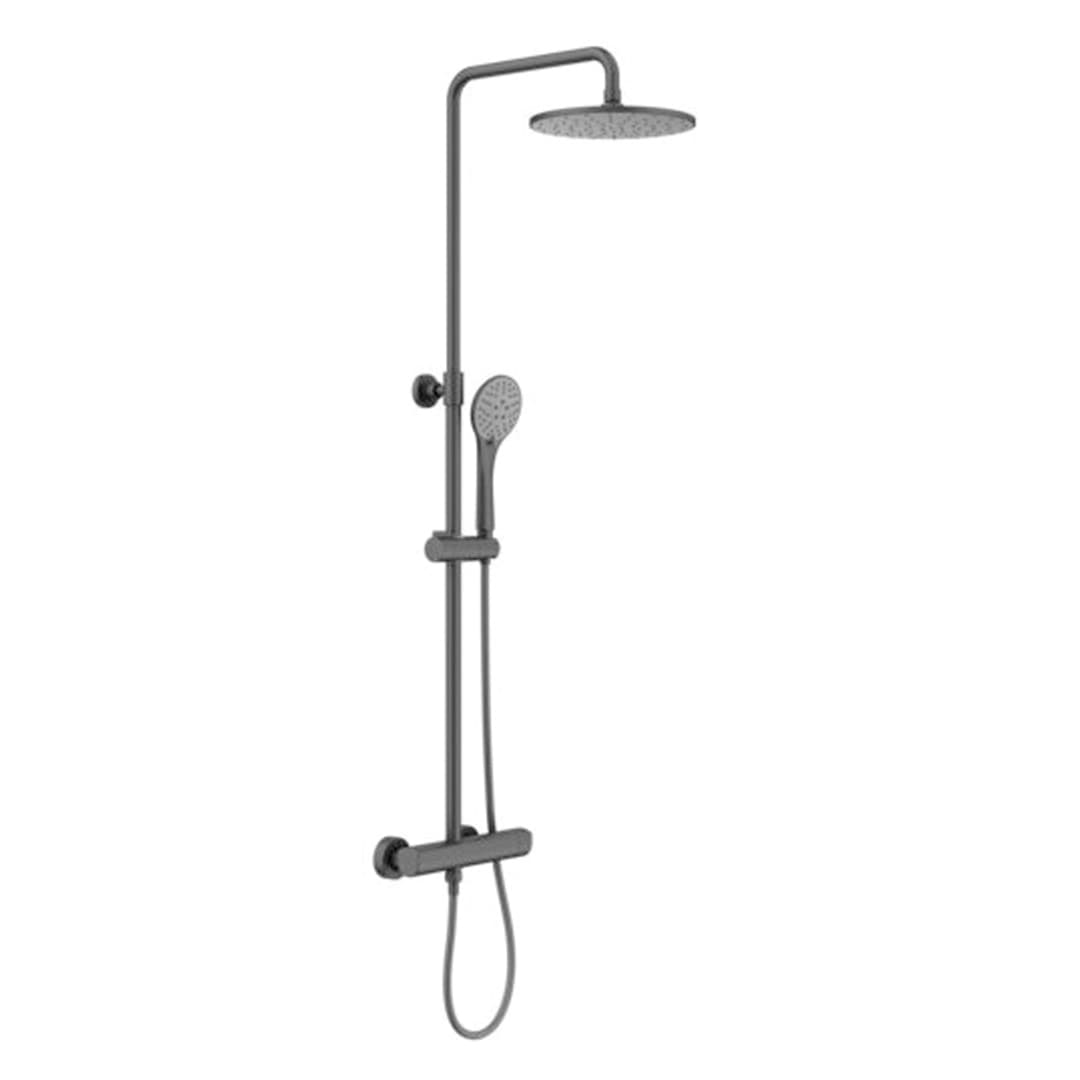 Columna Ducha Kloe 23 cm Negro Mate