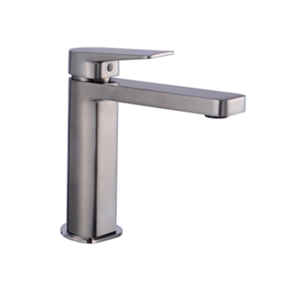Grifería Lavamanos Luxor Baja Coldstart 11 cm Brushed Nickel