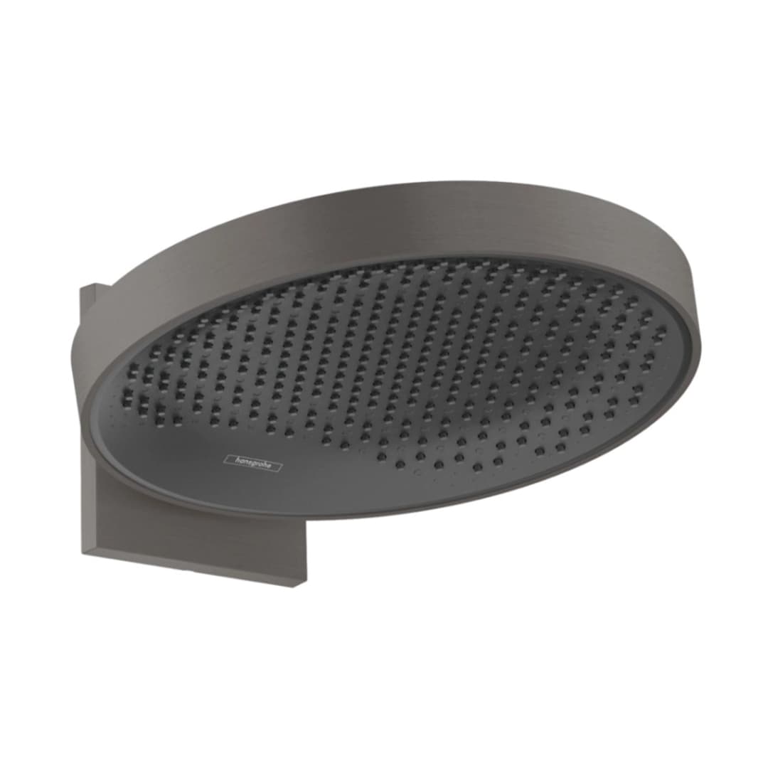 Plato Ducha Rainfinity Redondo 36 Cm 1 Jet con Soporte 26230340 Brushed Black