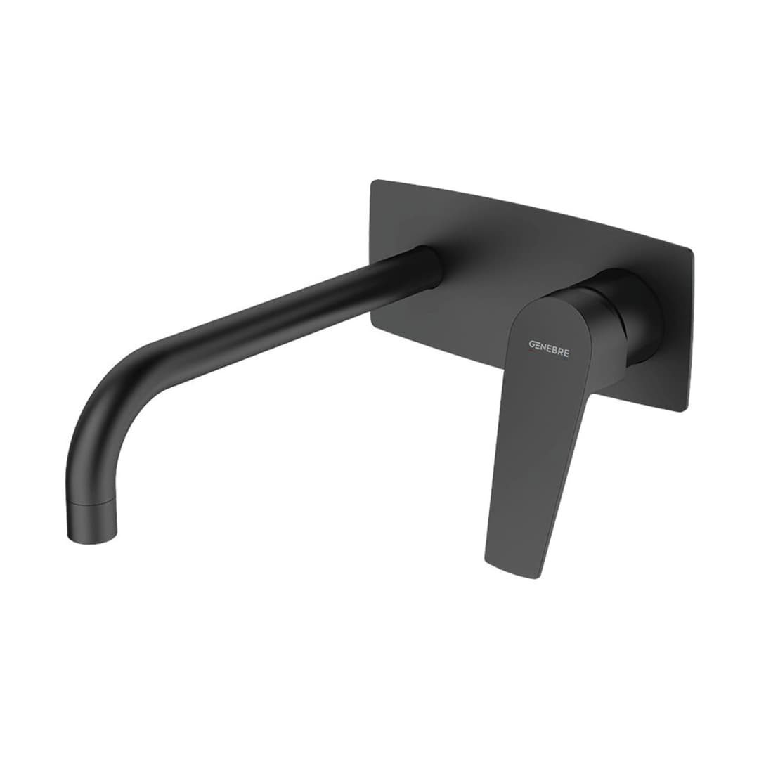 Grifería Lavamanos Kloe Muro 22 cm S/Desagüe Negro Mate