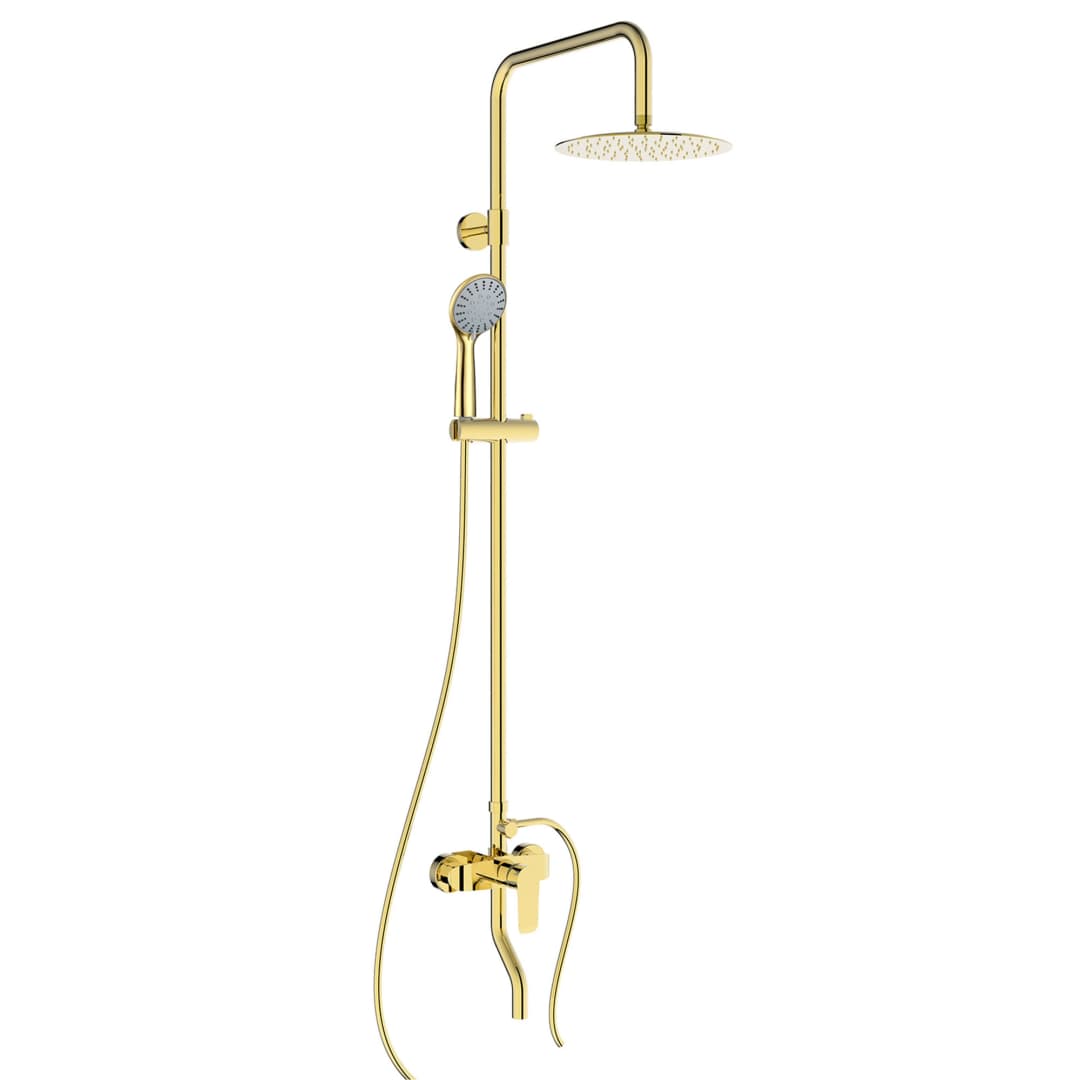 Columna Tina Urban con Set Soporte Dorada