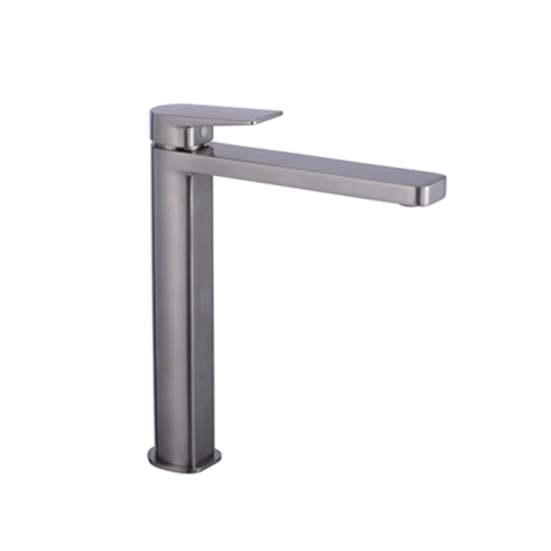 Grifería Lavamanos Luxor Alta 20 cm Coldstart Brushed Nickel
