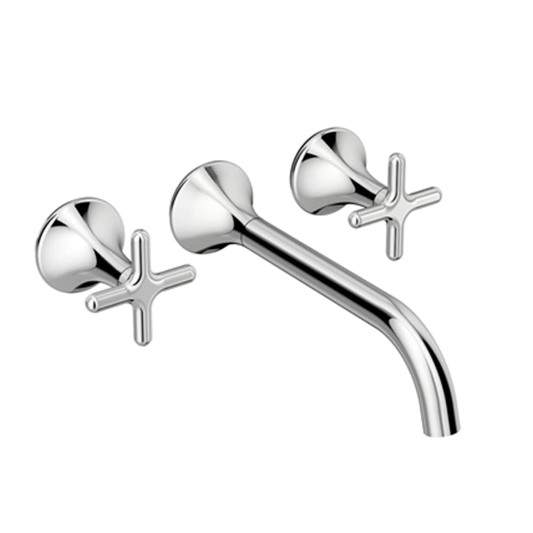 Mezclador de Pared Liss Cromado sin Desagüe