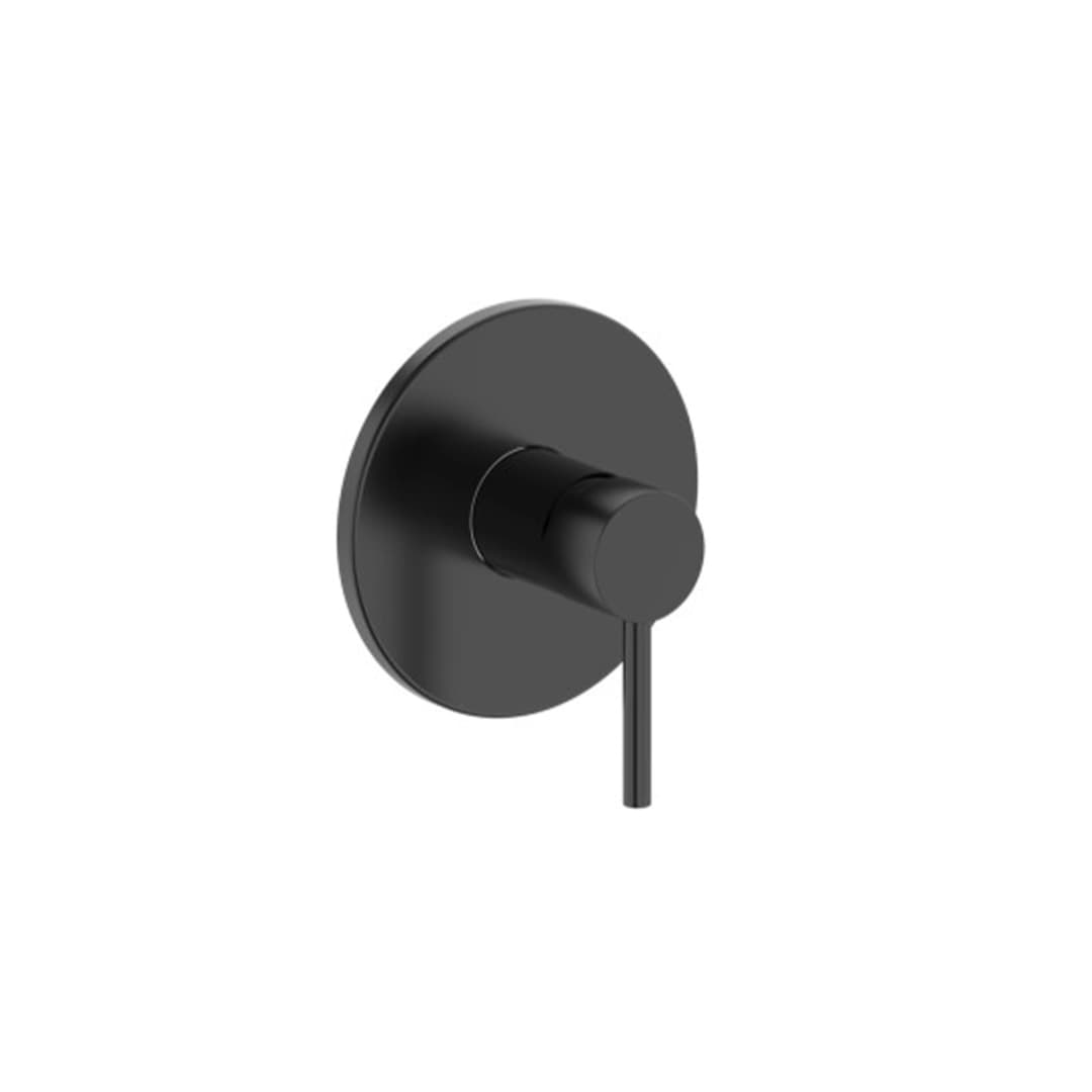 Mezclador Ducha Basic Empotrado 1 Vía Negro Mate