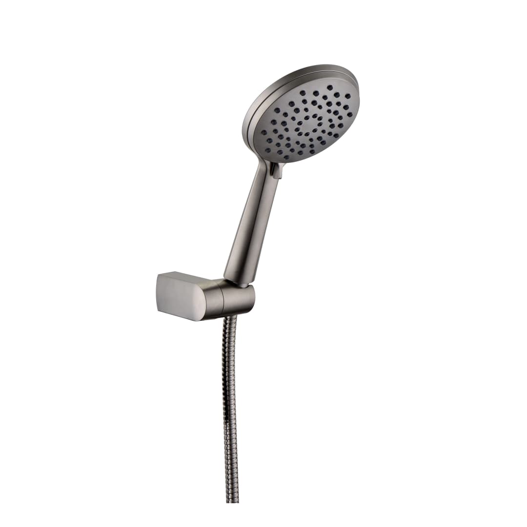 Set Soporte Ducha Luxor C/Ducha Fono, Flexible Brushed Nickel