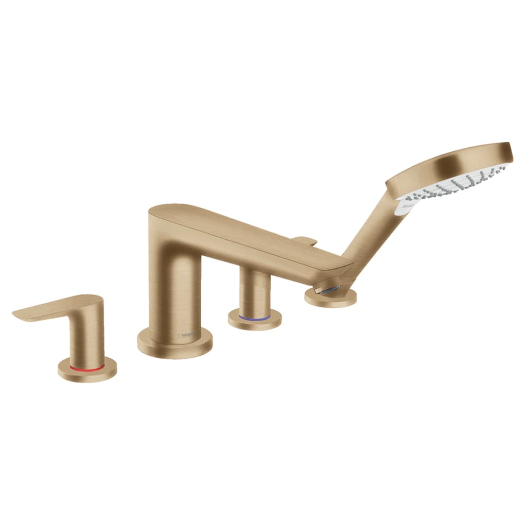 Griferia Borde Tina Talis E 4 Orificios C/Ducha Fono 71748140 Brushed Bronze