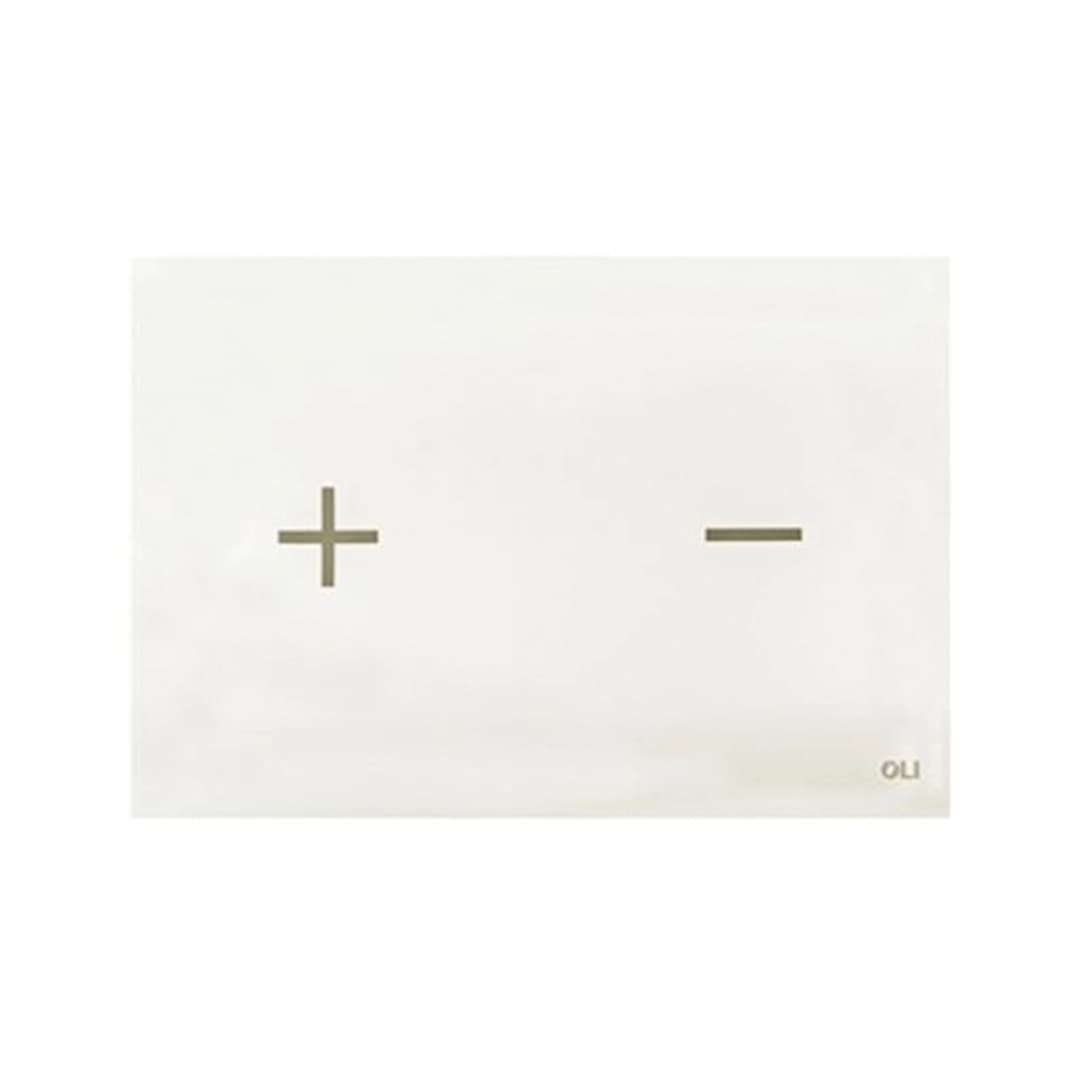 Placa De Accionamiento Glassy Doble Touchless White 250x175x4 mm