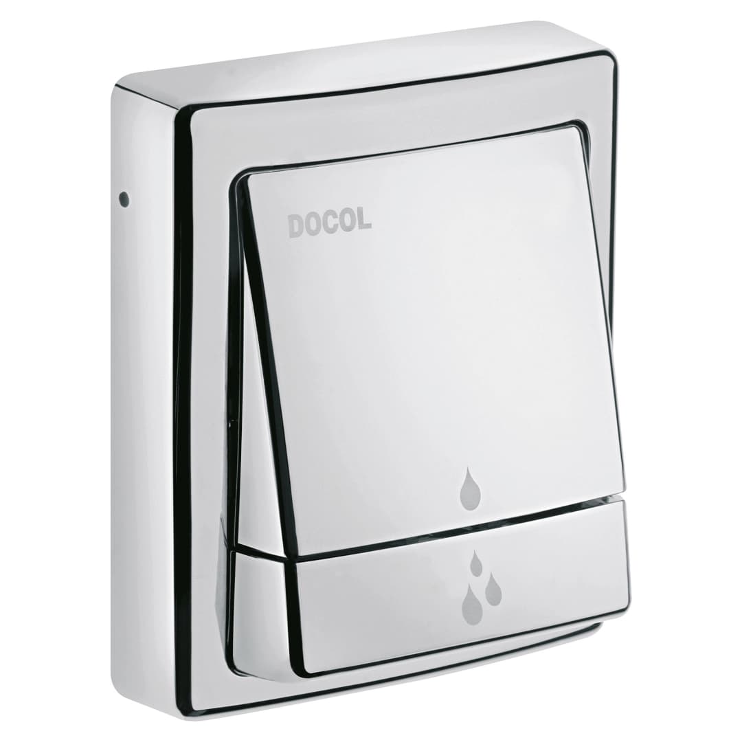 Placa WC Dual con Ahorro de Agua Cromado
