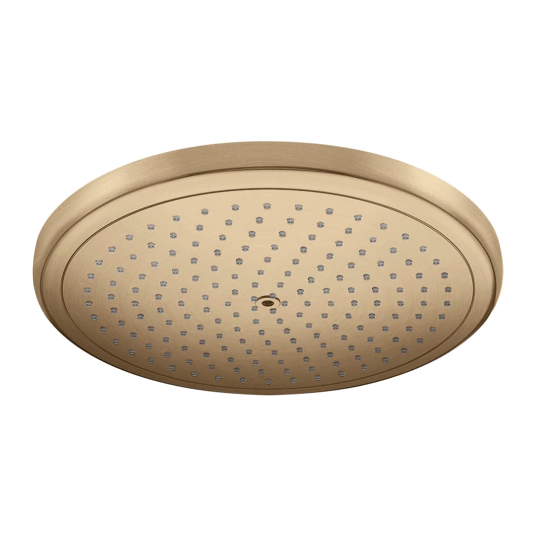 Grifería Ducha Fija Croma Red Ecosmart Muro y Techo Bronce Cepillado 280 mm