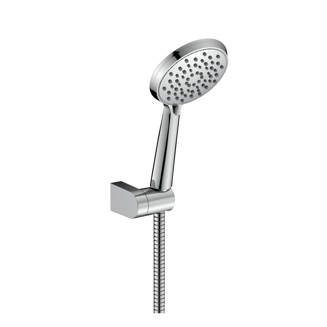 Set Soporte Ducha Luxor C/Ducha Fono, Flexible Cromado