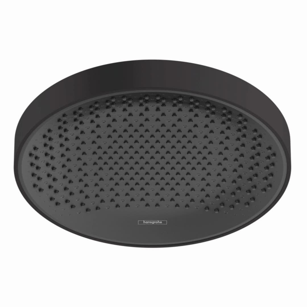 Plato Ducha Fija Rainfinity a techo opared sin brazo 1 jet Negro Mate 360 mm