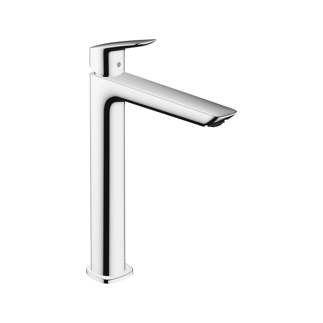 Grifería Lavamanos Logis Fine Alta 24 cm S/Desagüe 71258000 Cromo
