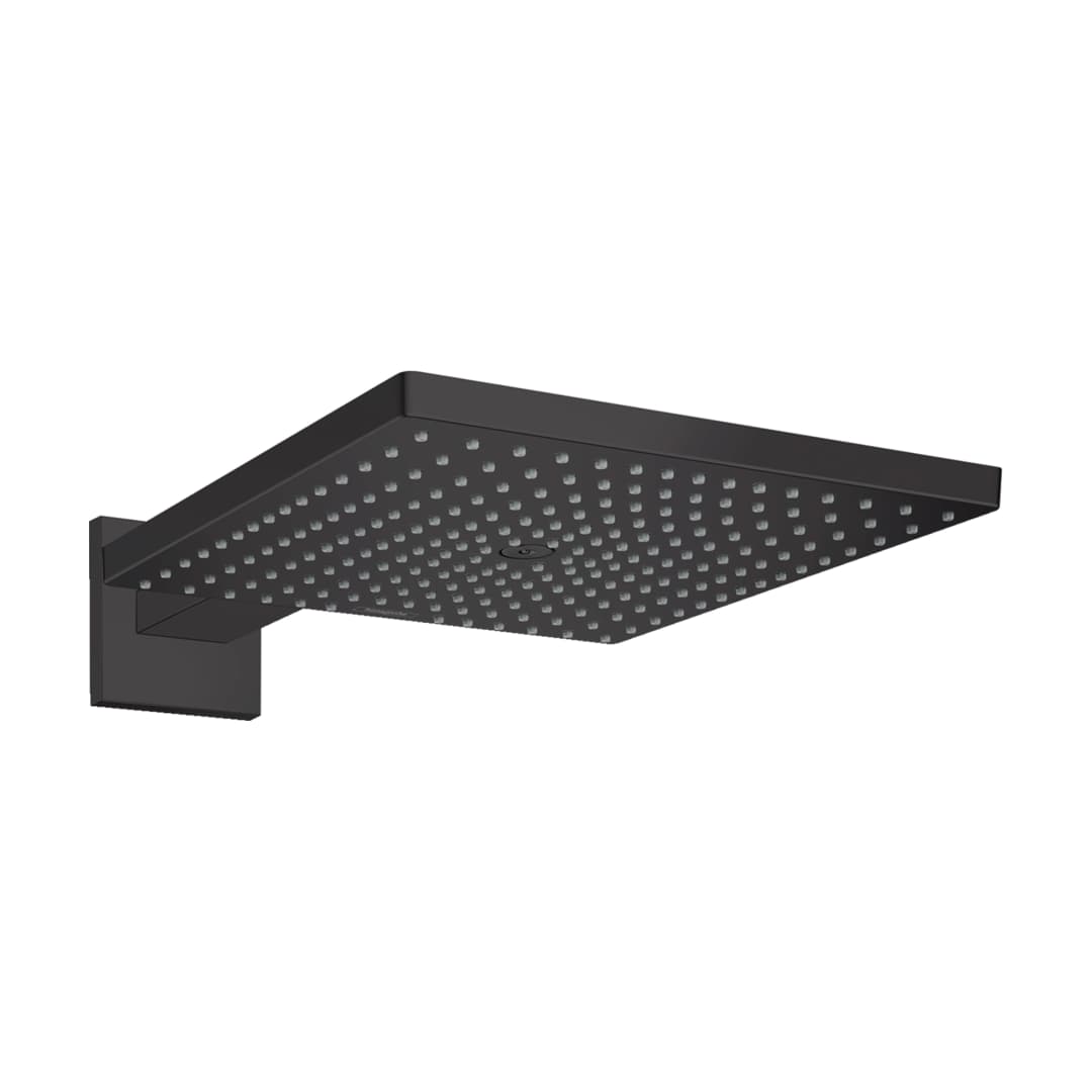 Plato Ducha Raindance E Cuadrado 30 cm 1 Jet C/Brazo 26238670 Negro Mate