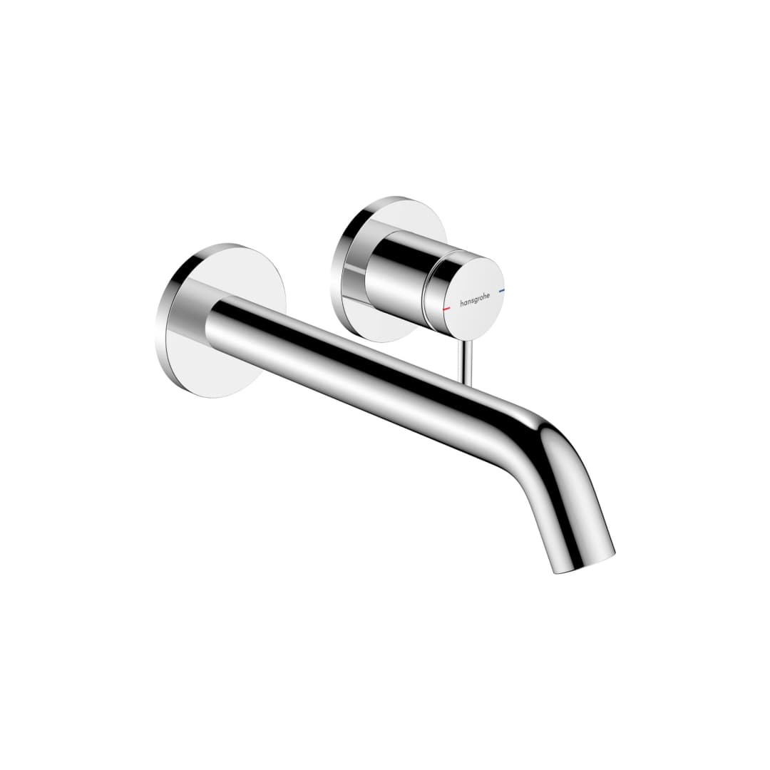 Grifería Lavamanos Tecturis S Muro 23 cm S/Desagüe 73351000 Cromo