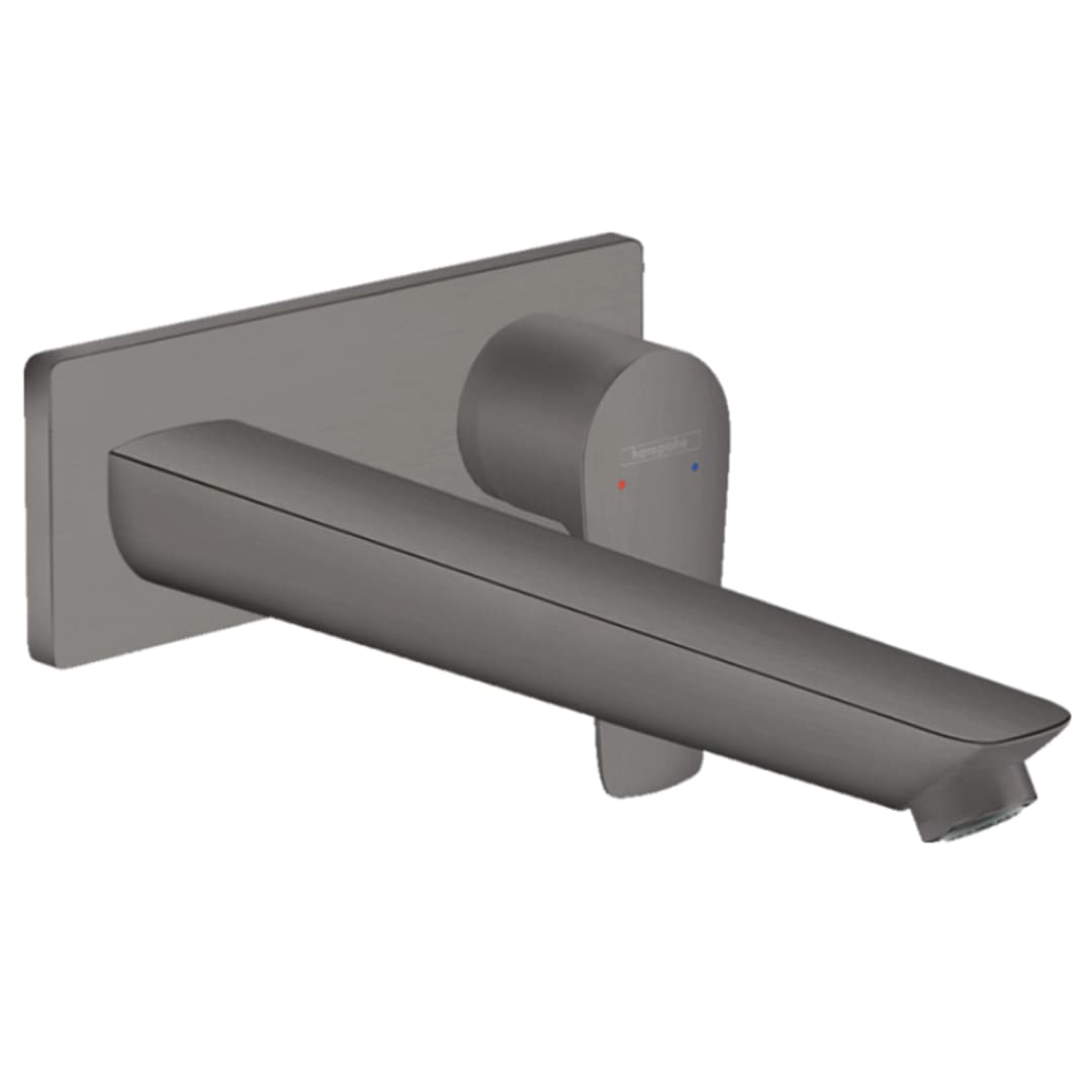 Grifería Lavamanos Talis E Muro 23 cm C/Desagüe 71734340 Brushed Black