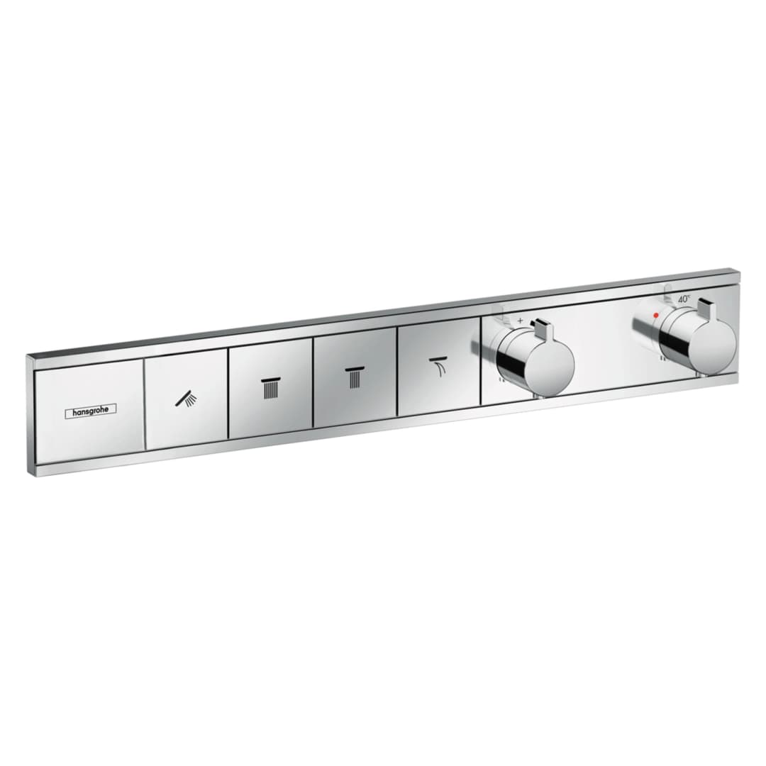 Mezclador Rainselect Cuatro Vías sin Cuerpo Interno Cromado