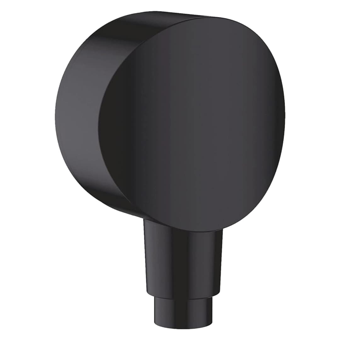 Unión Muro FixFit con Válvula anti-retorno Negro Mate
