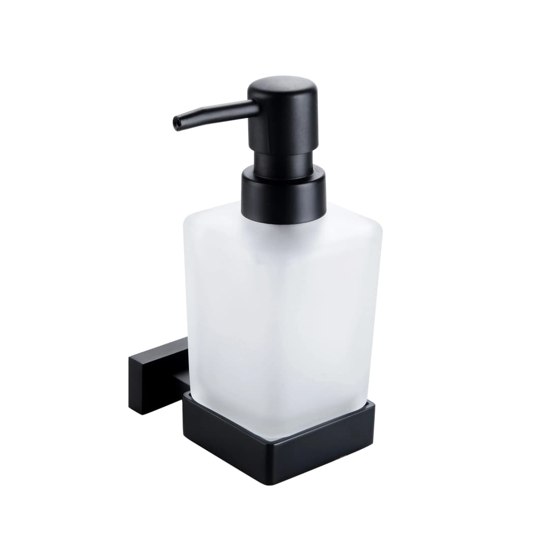 Dispensador de Jabón Atlas Latón Negro 6.4x11.9x16 cm