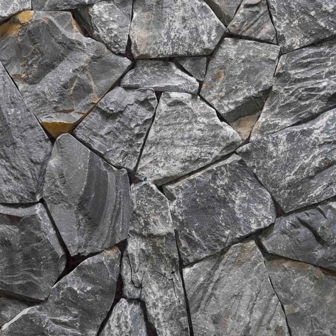 Piedra Irregular Wall Stone Pure Grey Rústico 15-40 cm