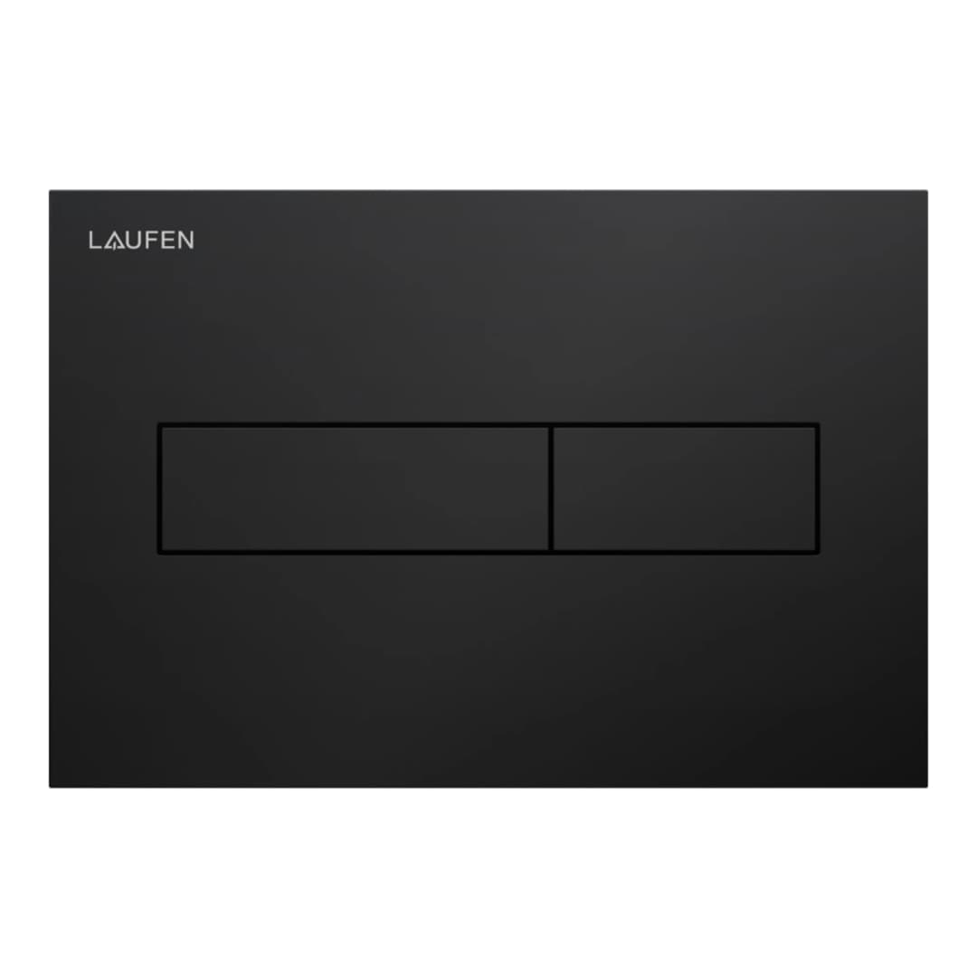 Placa de Accionamiento Doble INEO Para Cisterna Empotrada Laufen Negro Mate