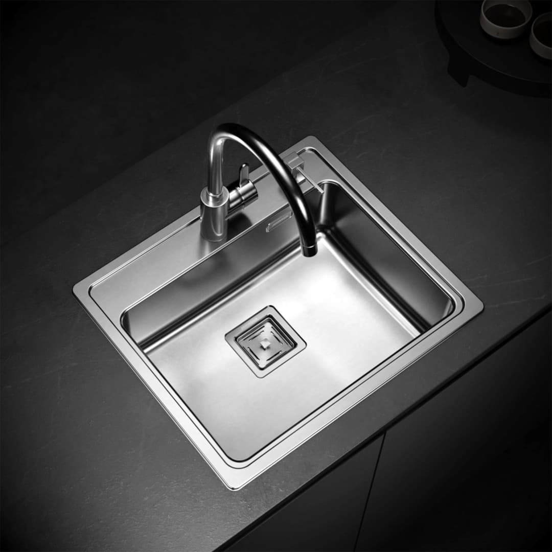 Lavaplatos Quadra 1 Cubeta Acero Inoxidable 304 555x489x190 mm