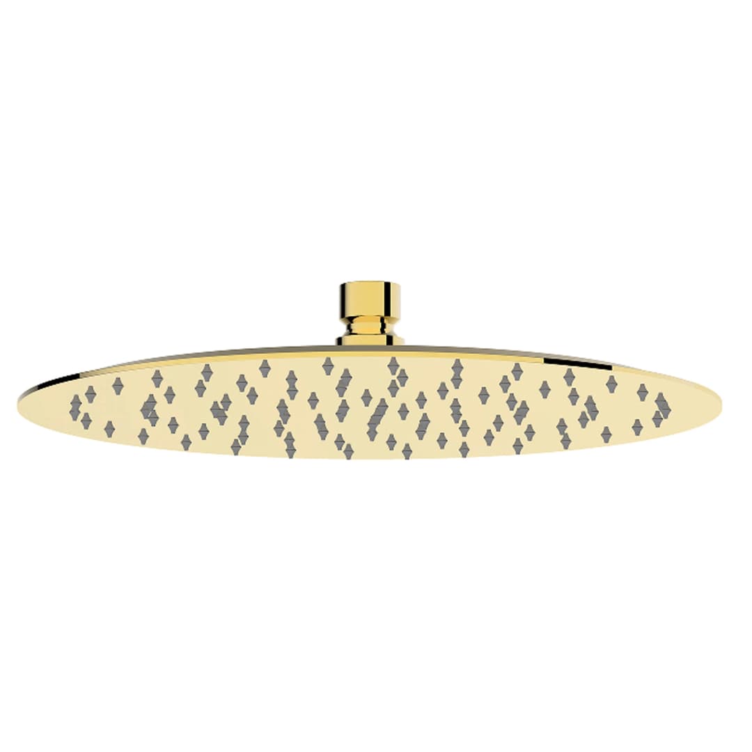 Plato Ducha Urban Redondo 25 cm 1 Jet sin Brazo Dorado