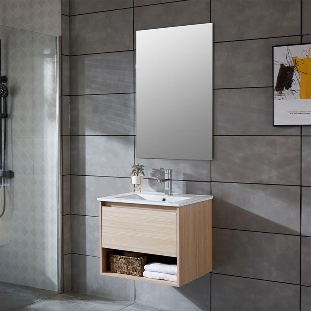Mueble de Baño Queen con Lavamanos 600 mm 1 Cajón y Repisa Soft