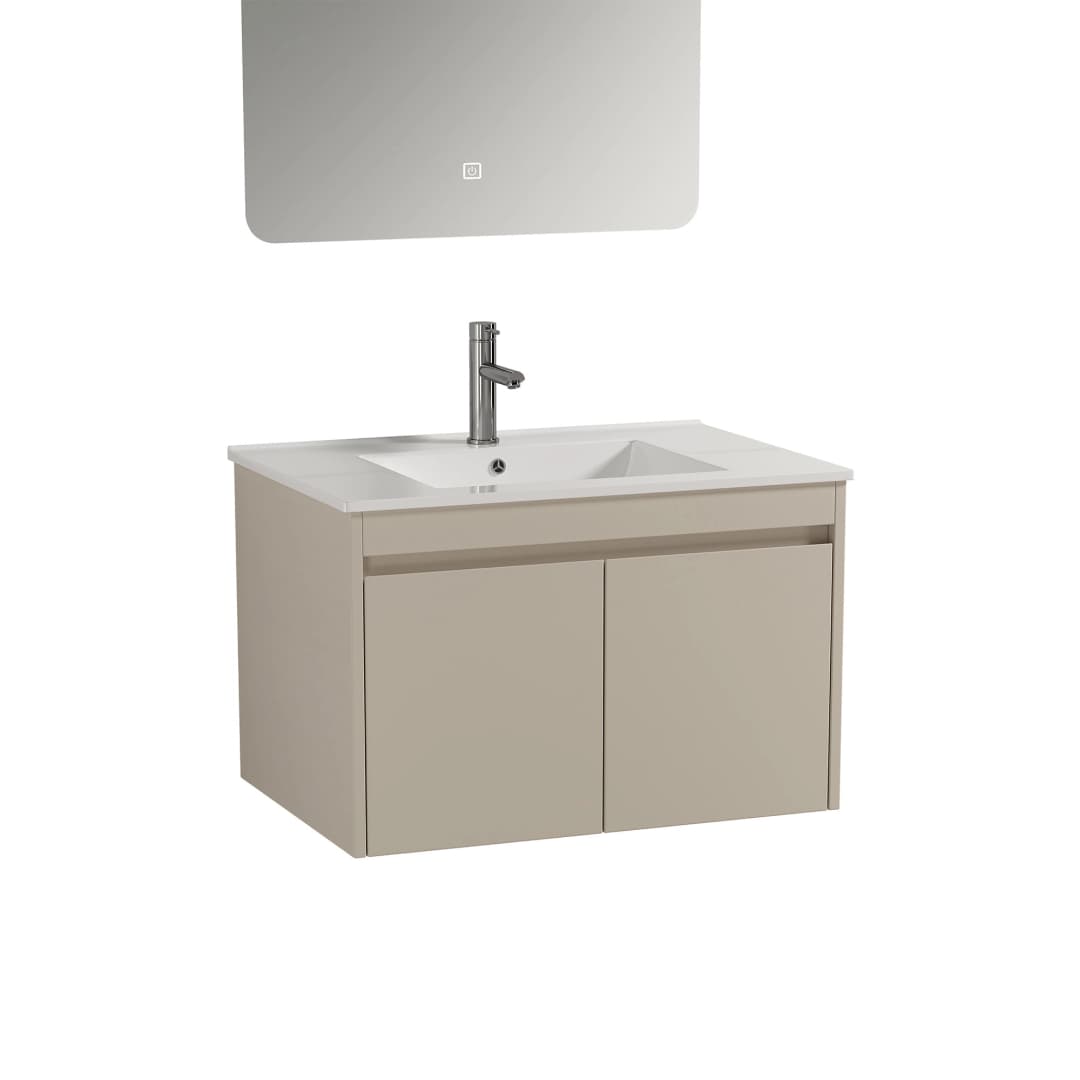 Mueble de Baño Nepal con Lavamanos 800x470x495 mm 2 Puertas Beige