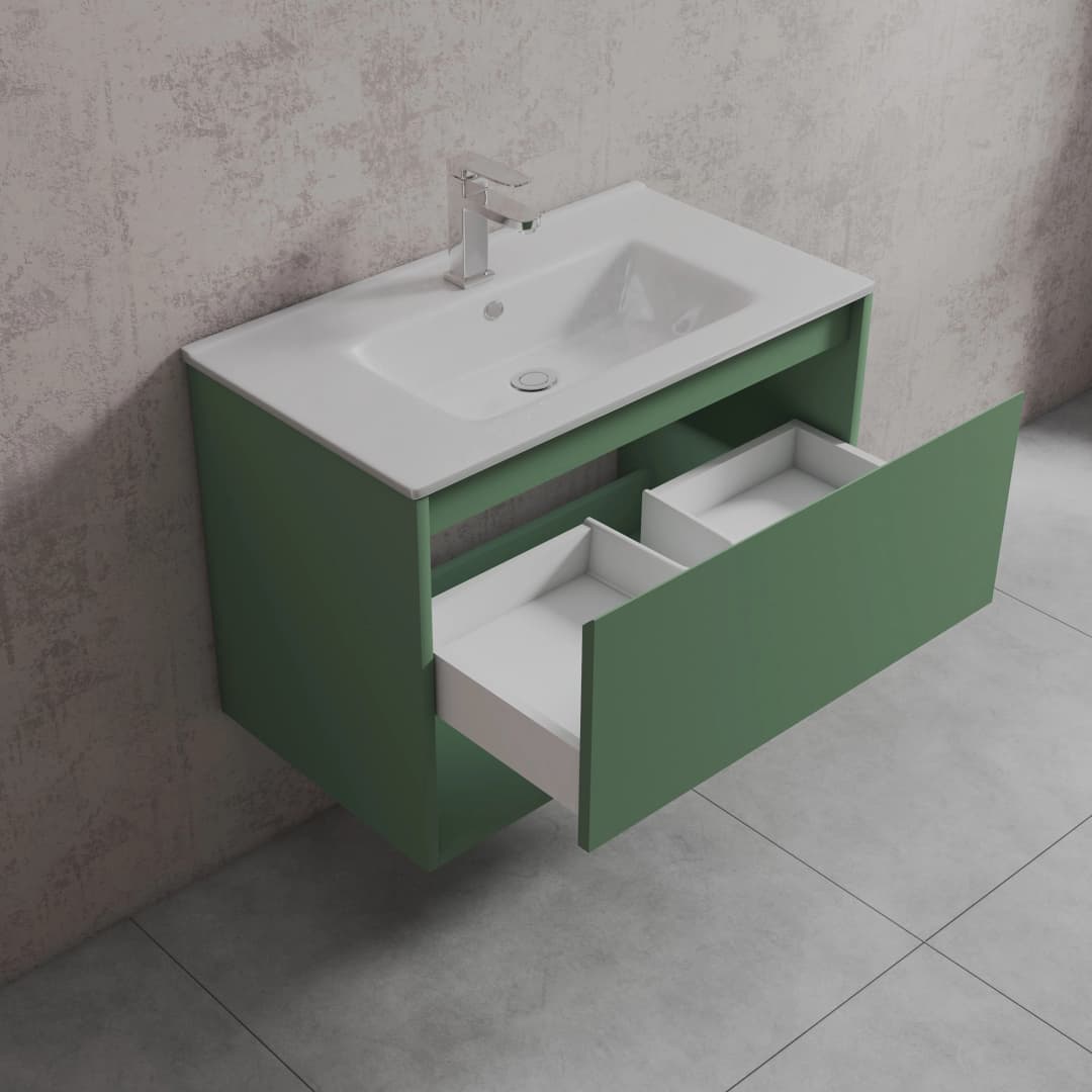 Mueble de Baño Delfos con Lavamanos 800x475x550 mm 1 Cajón y Repisa Mint