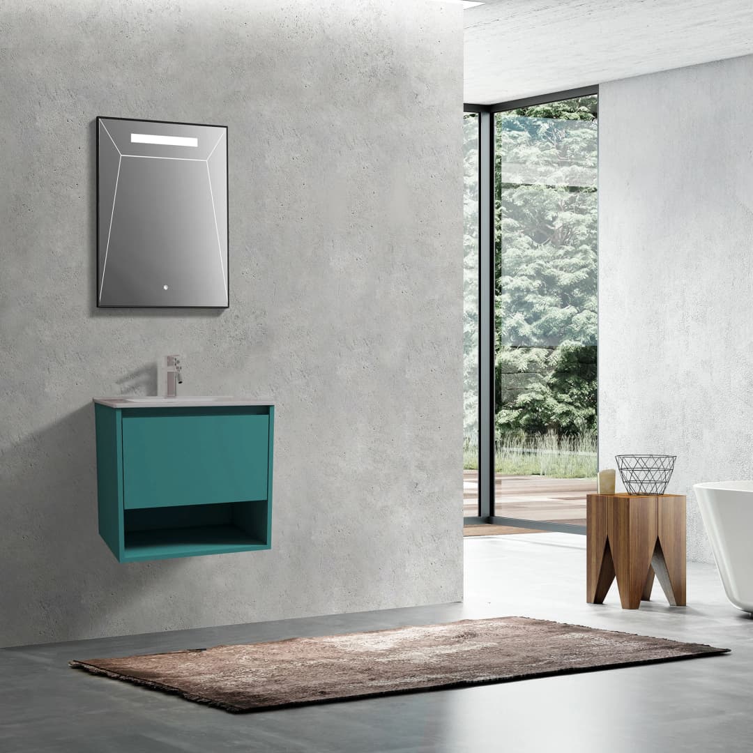 Mueble de Baño Delfos con Lavamanos 600x475x550 mm 1 Cajón y Repisa Sea