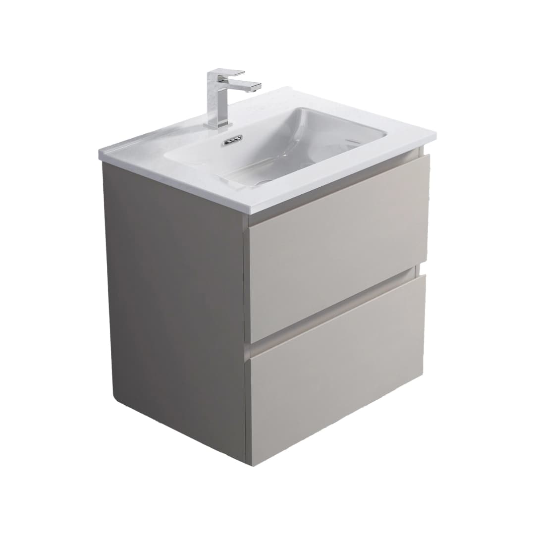 Mueble de Baño Albany con Lavamanos 600x450x600 mm 2 Cajones Vison