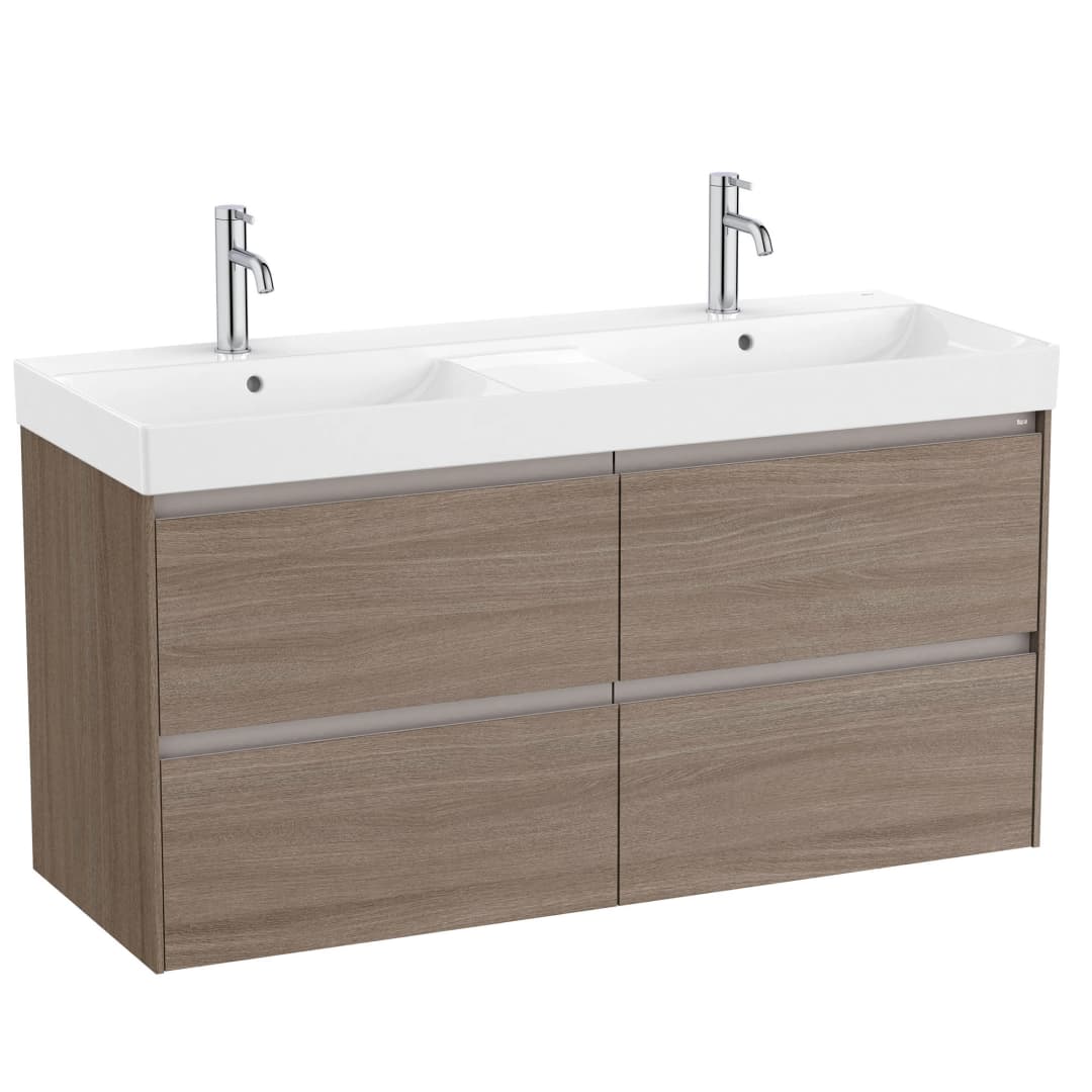 Mueble de Baño Ona con Lavamanos 1200x460x645 mm Café 4 Cajones