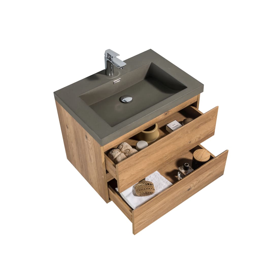 Mueble de Baño City con Lavamanos 700x550x480 mm Nutwood