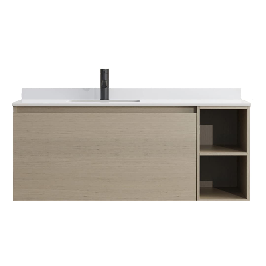 Mueble de Baño Princess con Lavamanos 1000x470x500 mm 1 Cajón y Repisa Light Ash