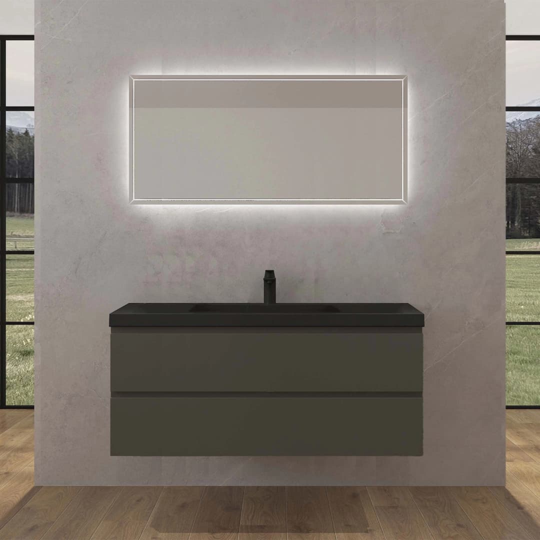 Mueble de Baño City con Lavamanos 1000 mm Thunder Grey Matt