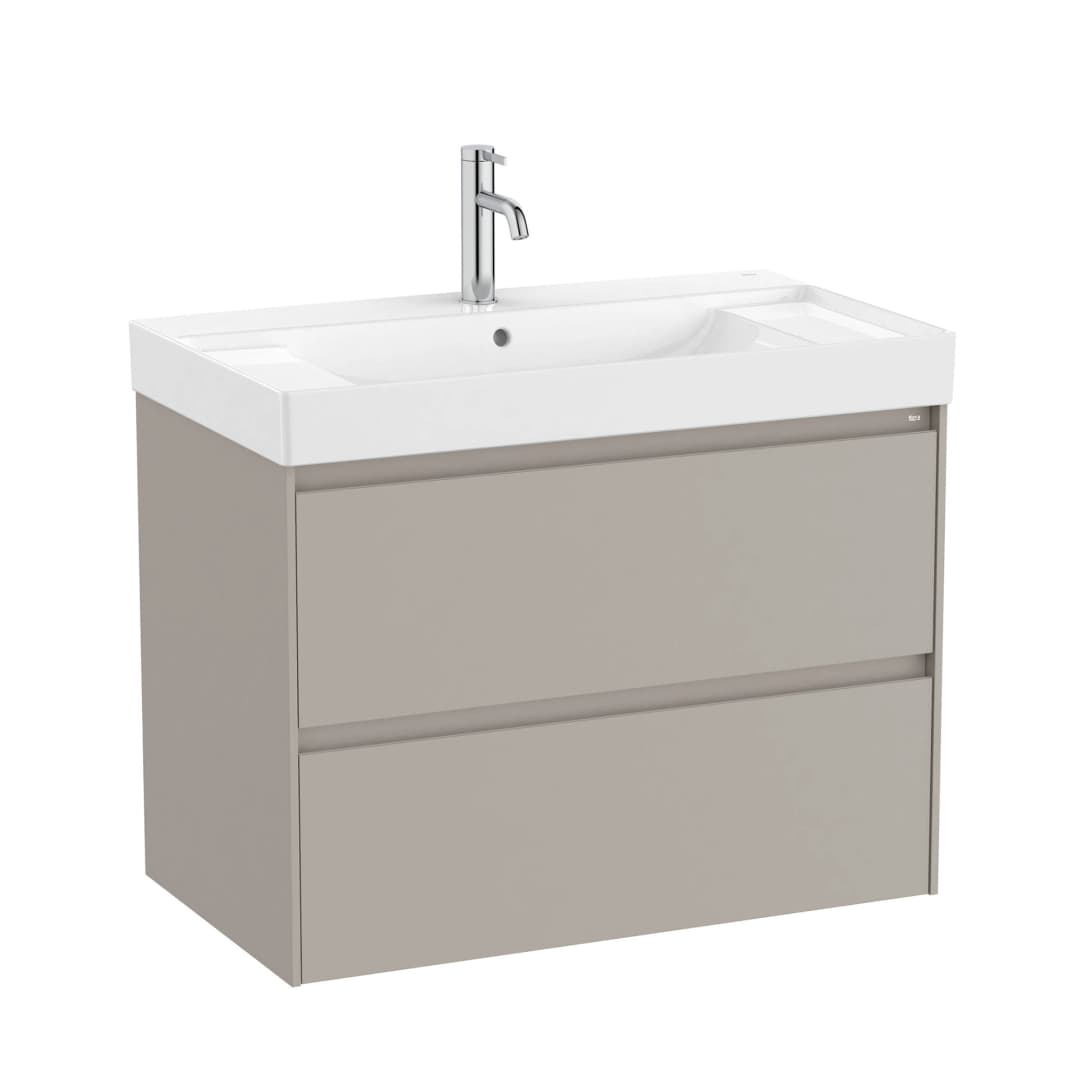 Mueble de Baño Ona con Lavamanos 800x460x645 mm Gris 2 Cajones